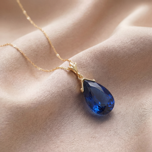 Lunar Glow Sapphire Necklace