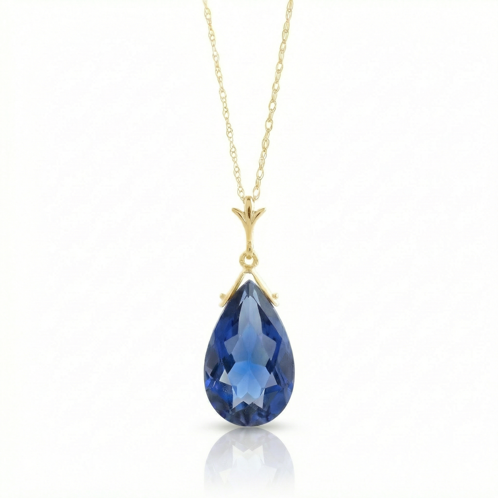 Lunar Glow Sapphire Necklace