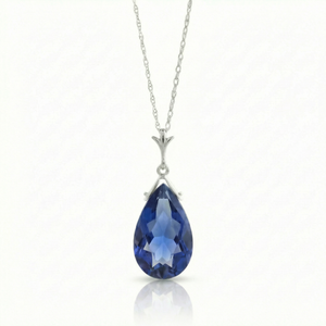 Lunar Glow Sapphire Necklace