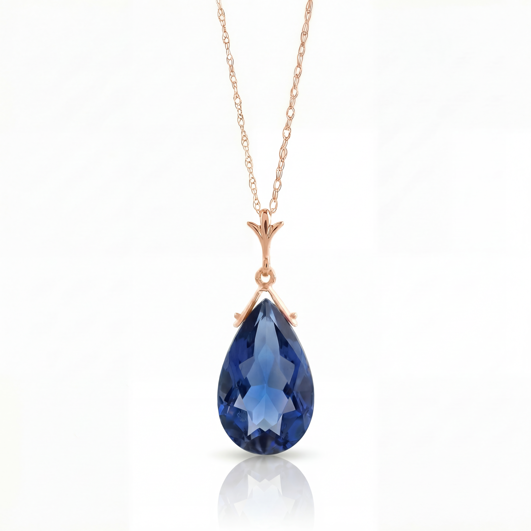 Lunar Glow Sapphire Necklace