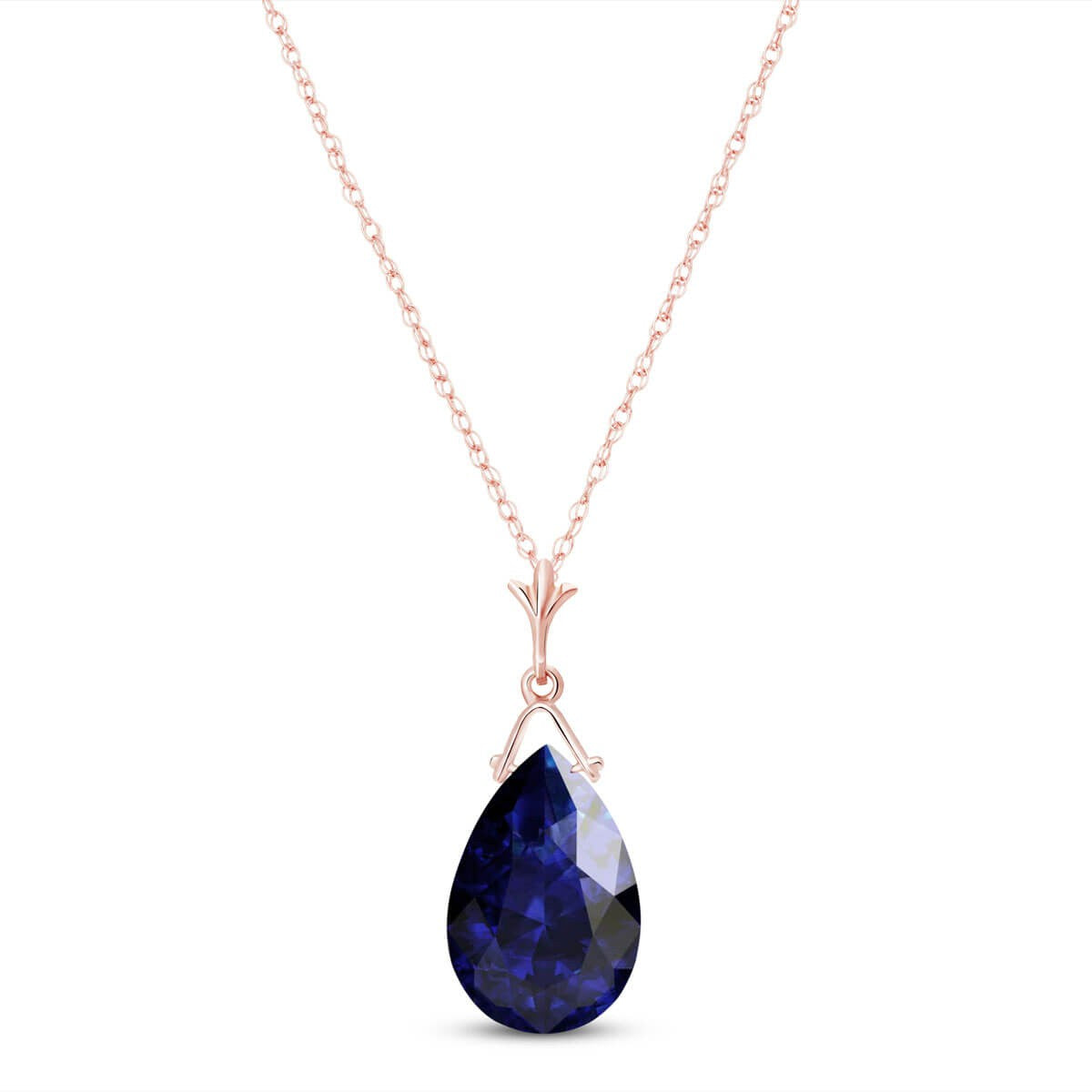 Lunar Glow Sapphire Necklace