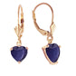 Eternal Love Sapphire Leverback Earrings