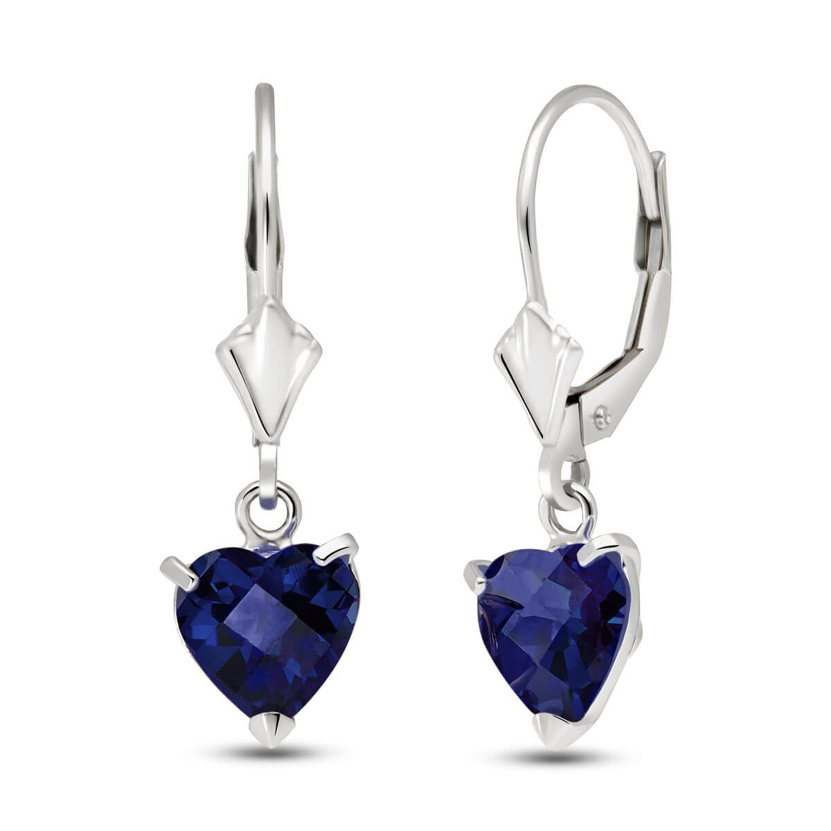 Eternal Love Sapphire Leverback Earrings