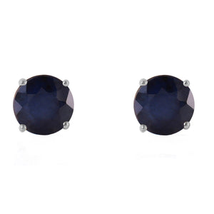 Luminous Orb Sapphire Earrings