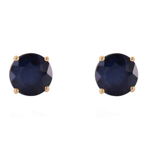 Luminous Orb Sapphire Earrings