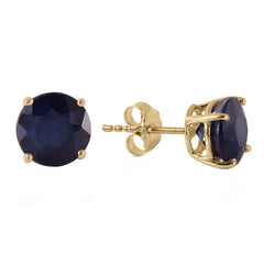 Luminous Orb Sapphire Earrings