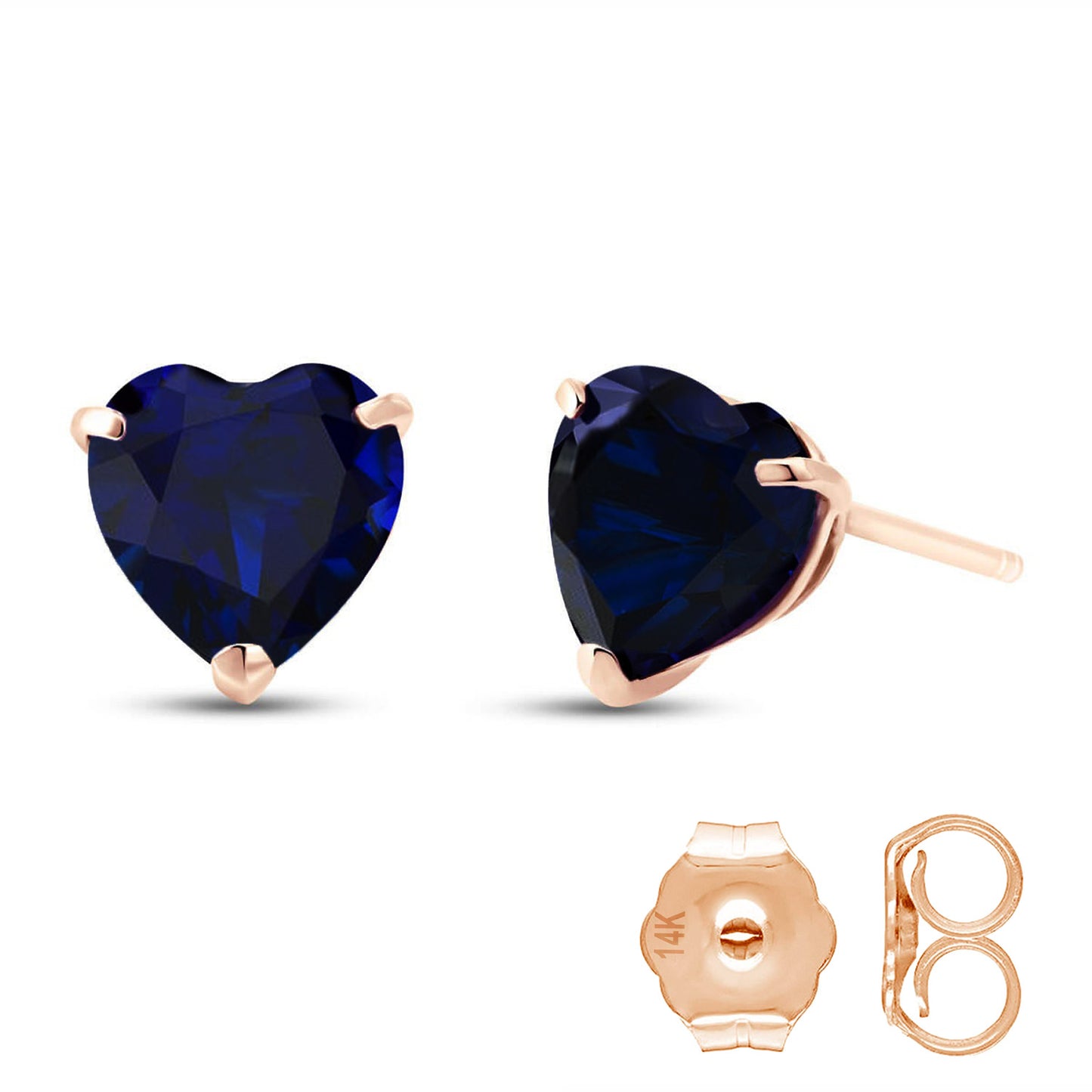 Eternal Love Sapphire Stud Earrings