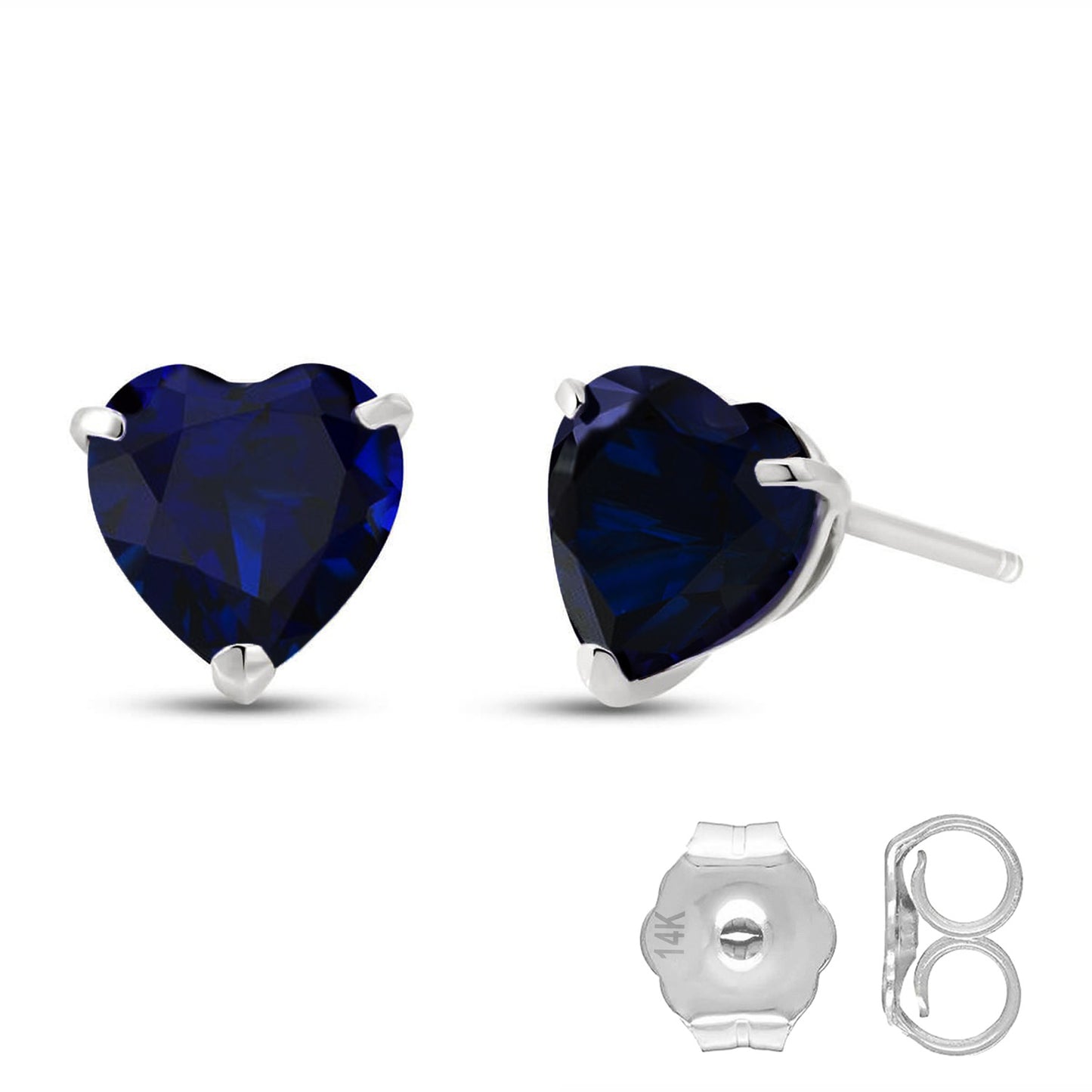 Eternal Love Sapphire Stud Earrings