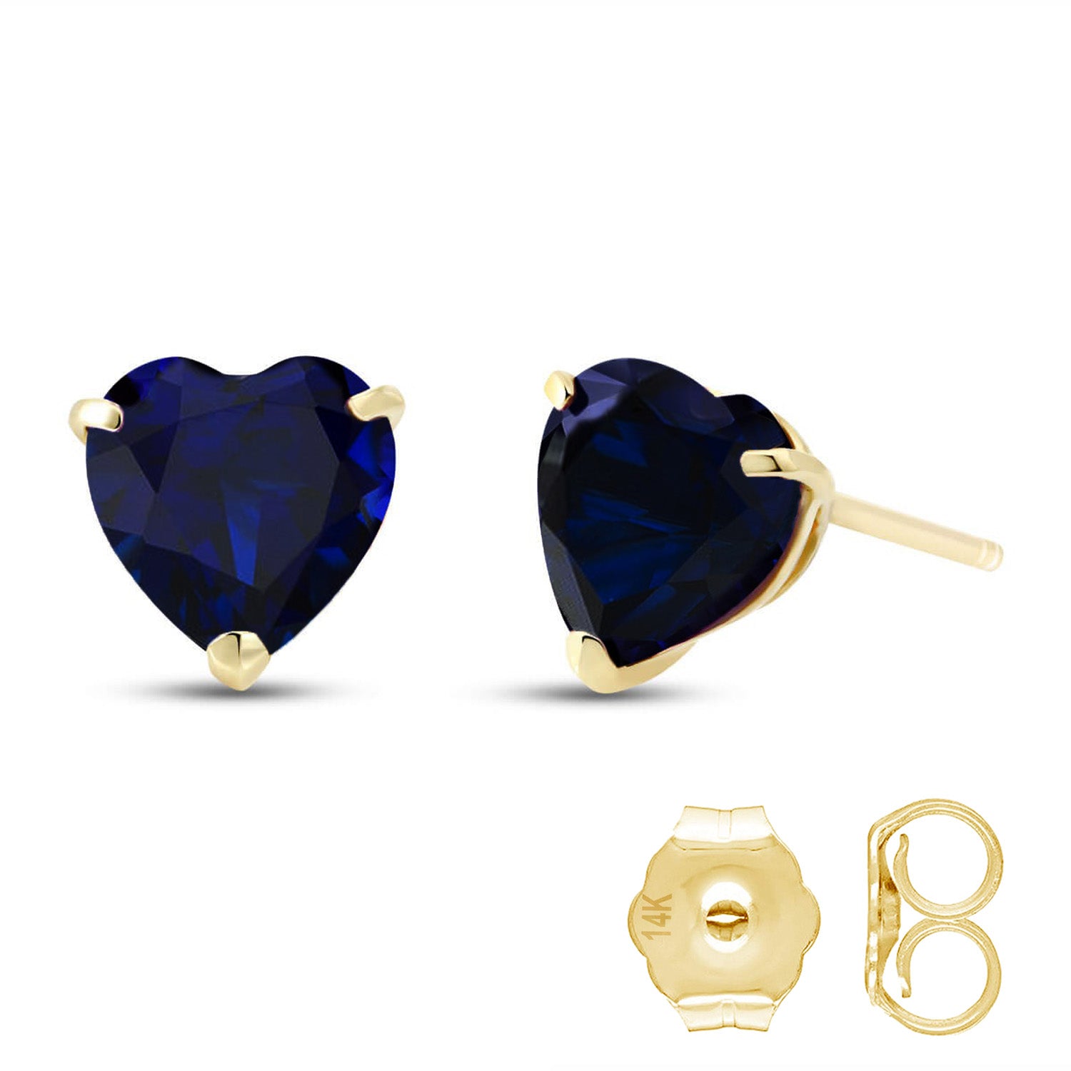 Eternal Love Sapphire Stud Earrings