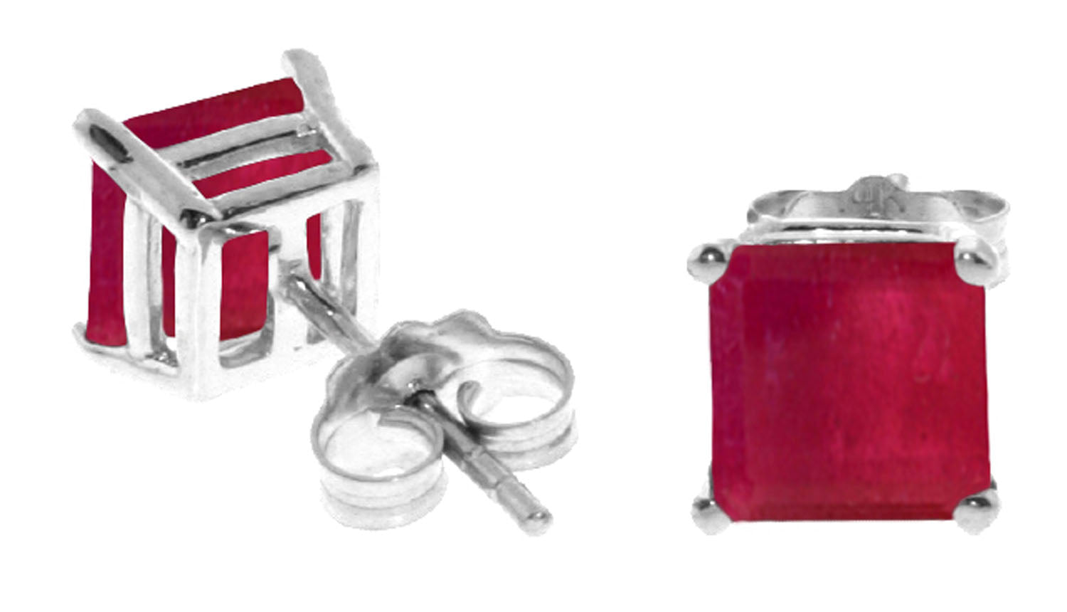 Soulful Edge Ruby Earrings