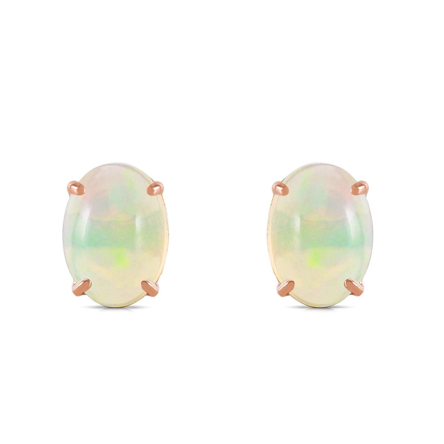 Tranquil Moon Opal Stud Earrings