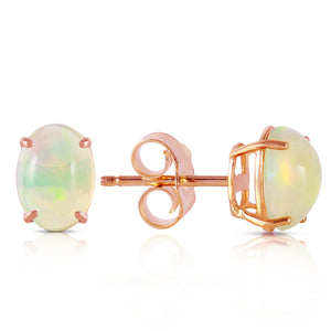 Tranquil Moon Opal Stud Earrings