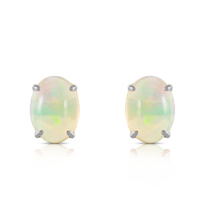Tranquil Moon Opal Stud Earrings