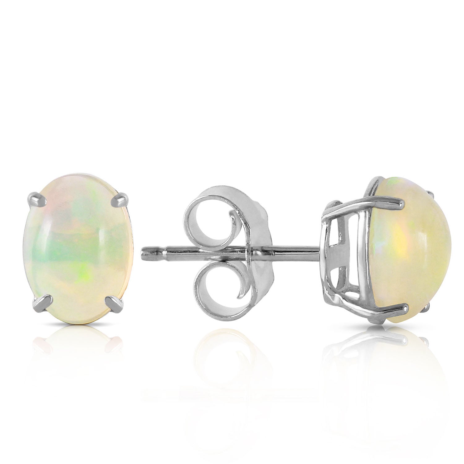 Tranquil Moon Opal Stud Earrings