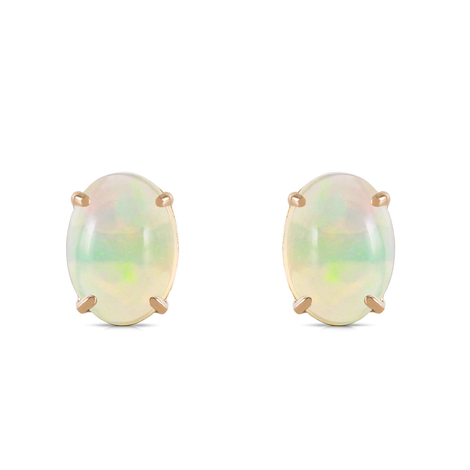 Tranquil Moon Opal Stud Earrings