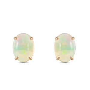 Tranquil Moon Opal Stud Earrings
