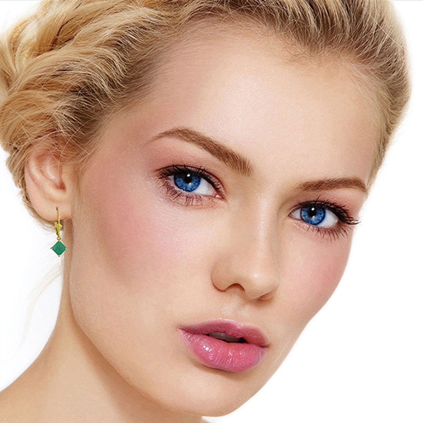 Precious Facade Emerald Earrings