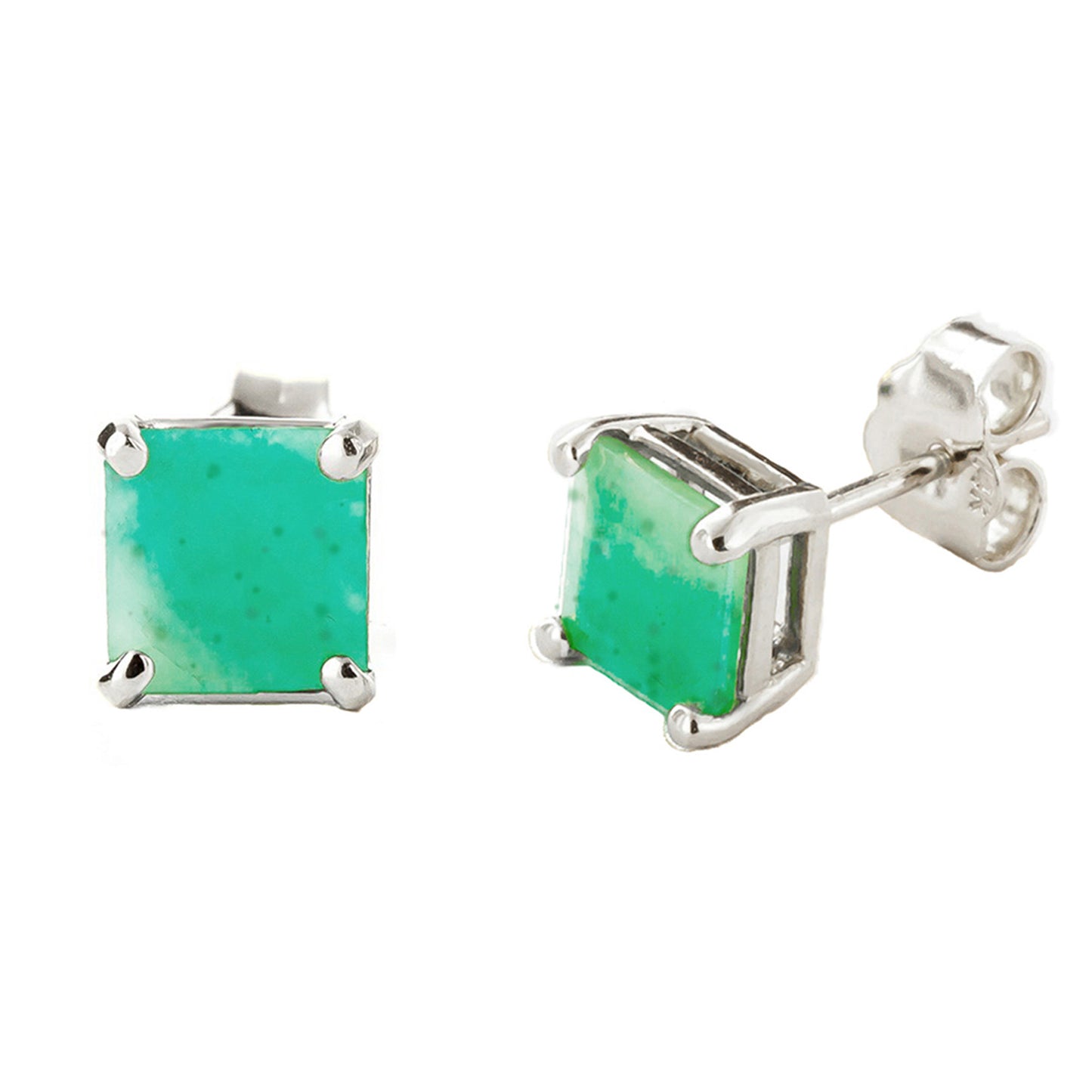 Soulful Edge Emerald Earrings