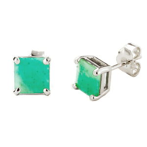 Soulful Edge Emerald Earrings