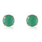 Luminous Orb Emerald Earrings