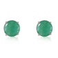 Luminous Orb Emerald Earrings