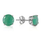 Luminous Orb Emerald Earrings