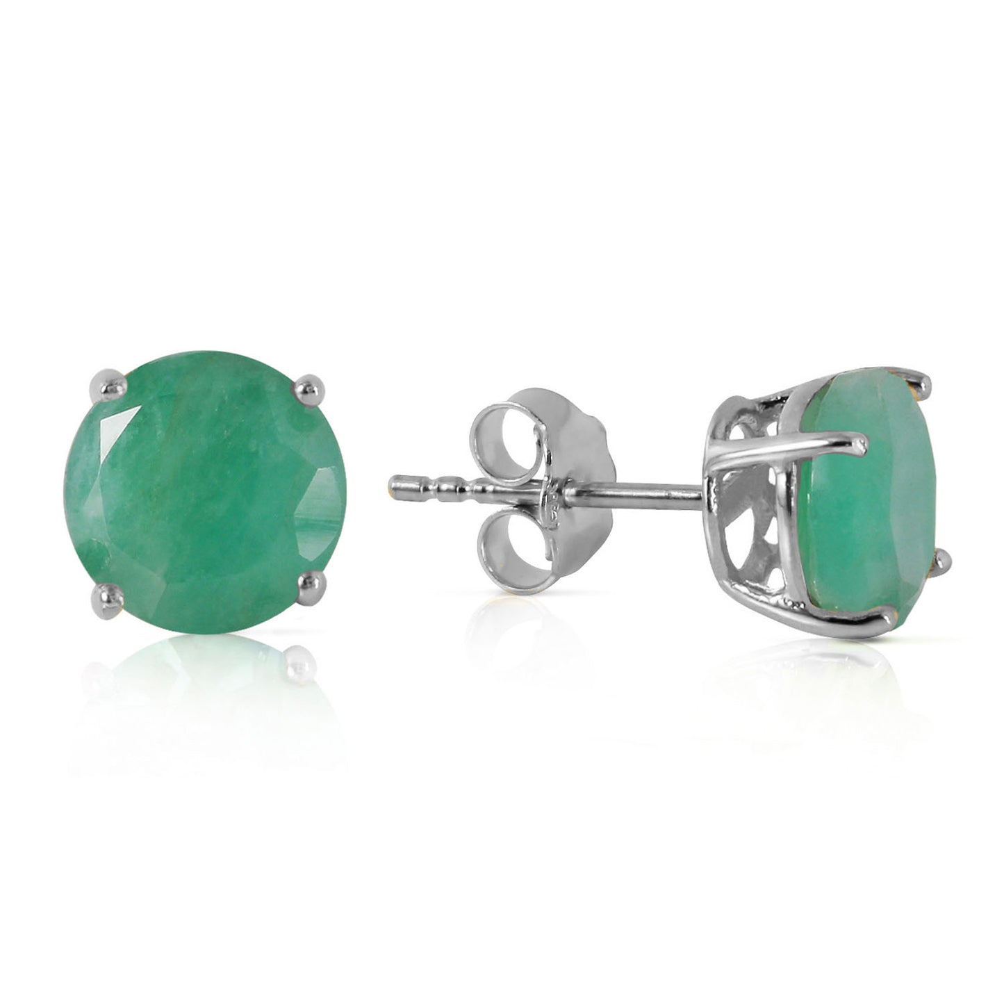 Luminous Orb Emerald Earrings
