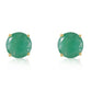 Luminous Orb Emerald Earrings