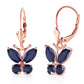 Autumn Breeze Sapphire Earrings