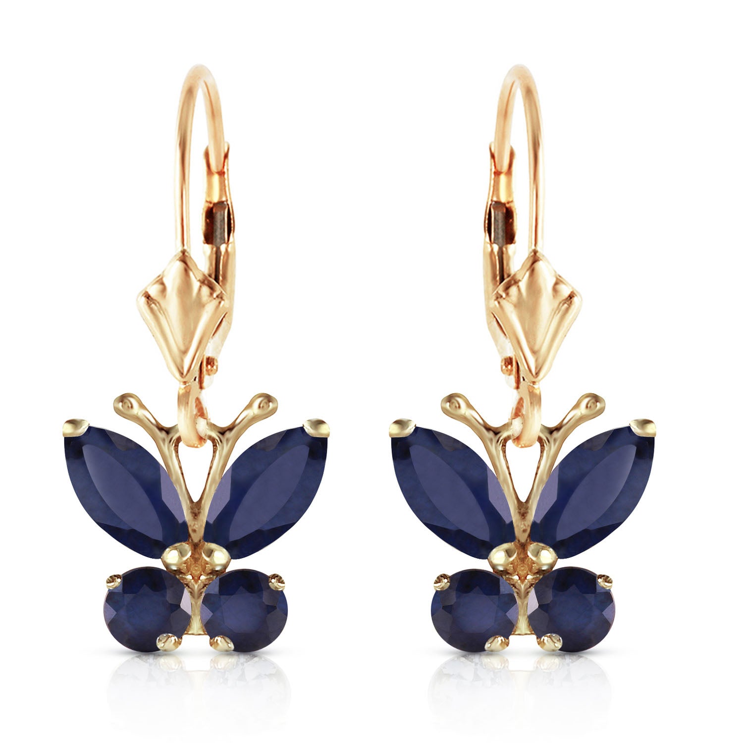 Autumn Breeze Sapphire Earrings