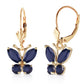 Autumn Breeze Sapphire Earrings