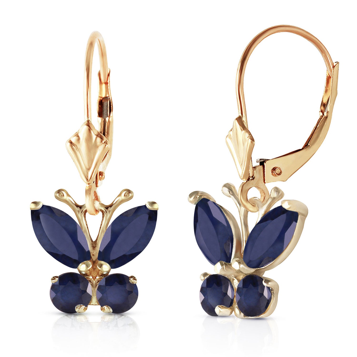 Autumn Breeze Sapphire Earrings