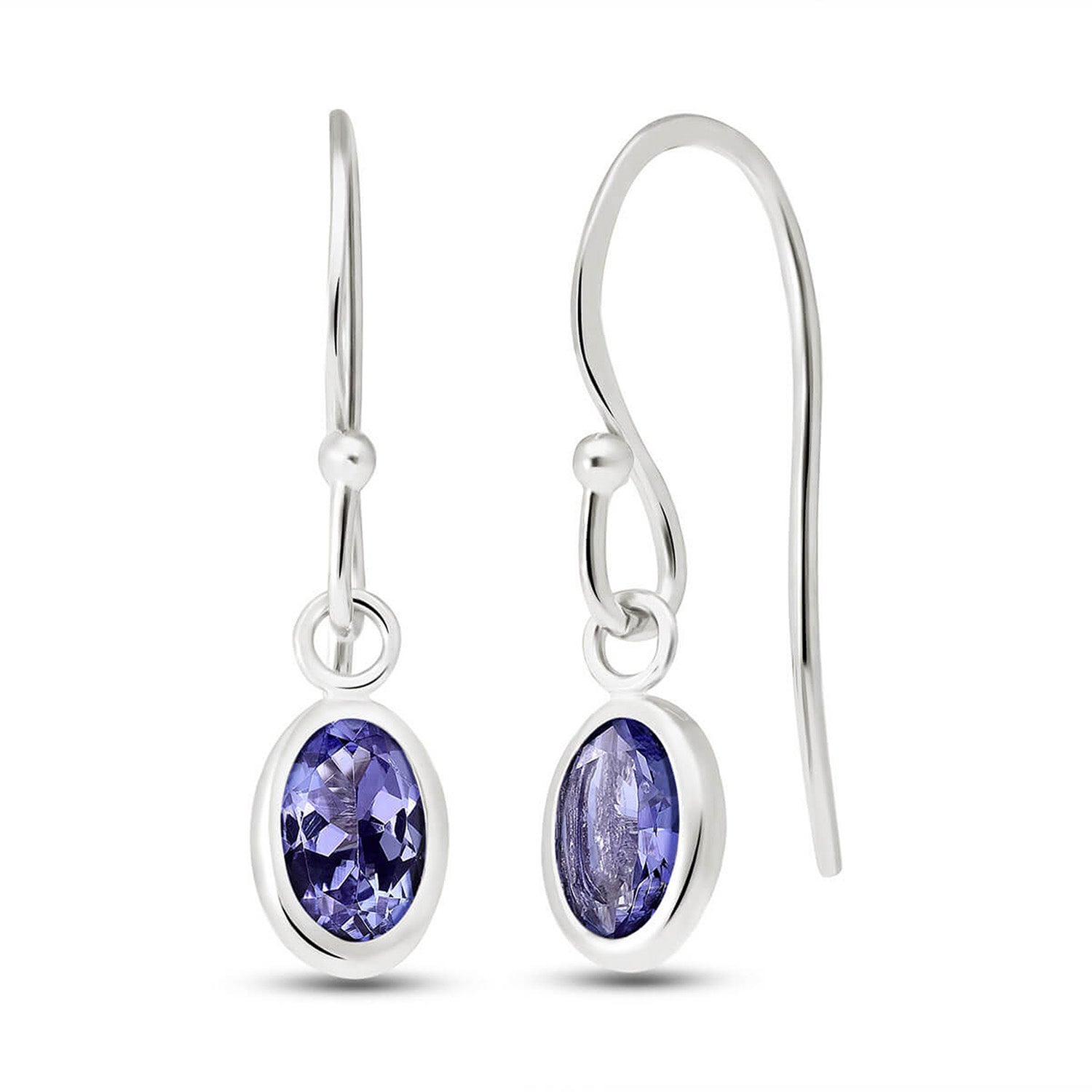 Swaying Silhouette Tanzanite Earrings