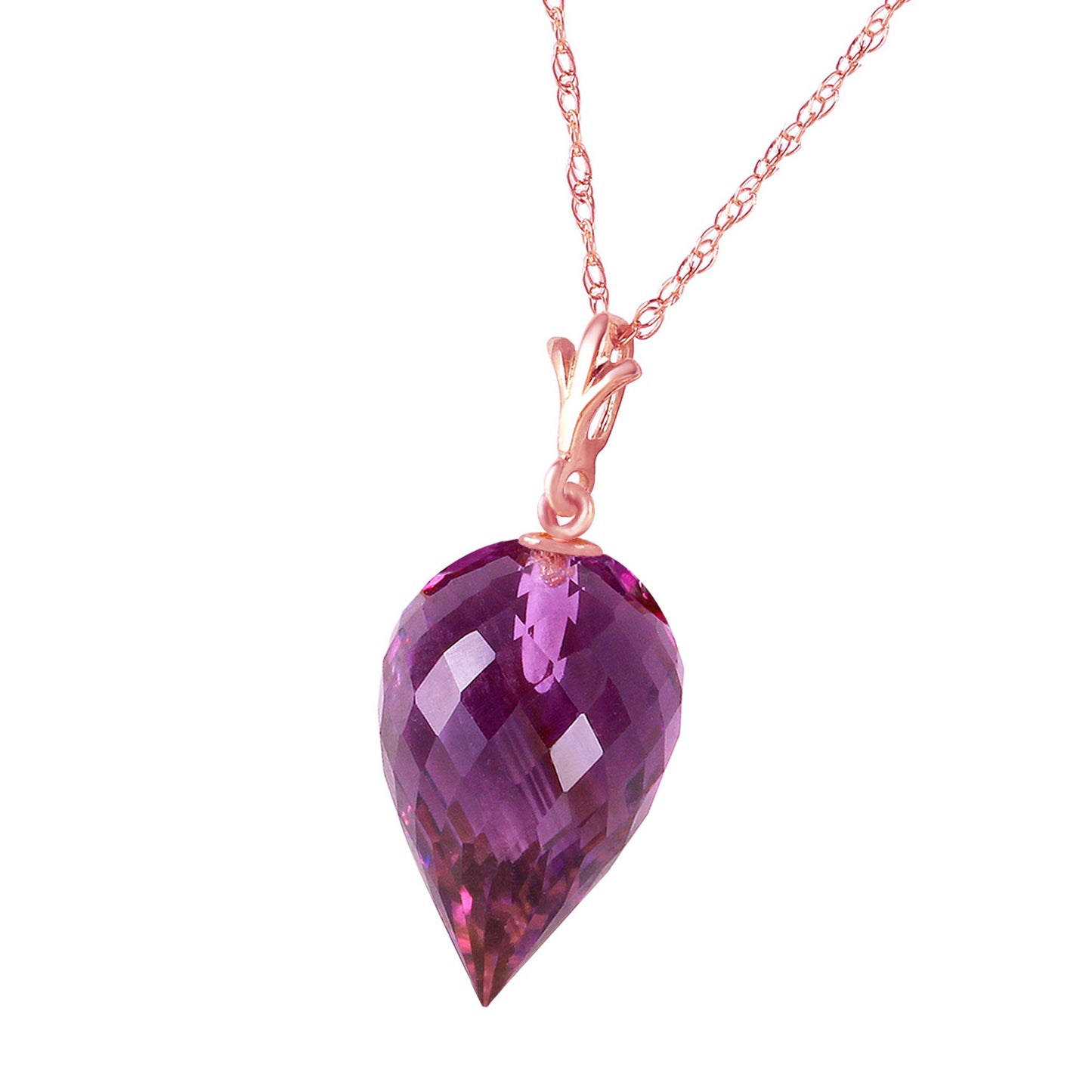 Luminous Sparkle Amethyst Necklace