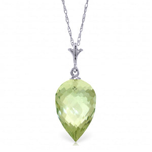 Luminous Sparkle Green Amethyst Necklace