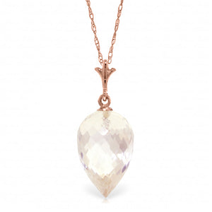 Luminous Sparkle White Topaz Necklace