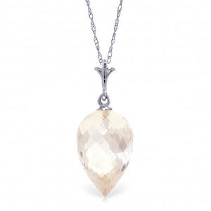 Luminous Sparkle White Topaz Necklace