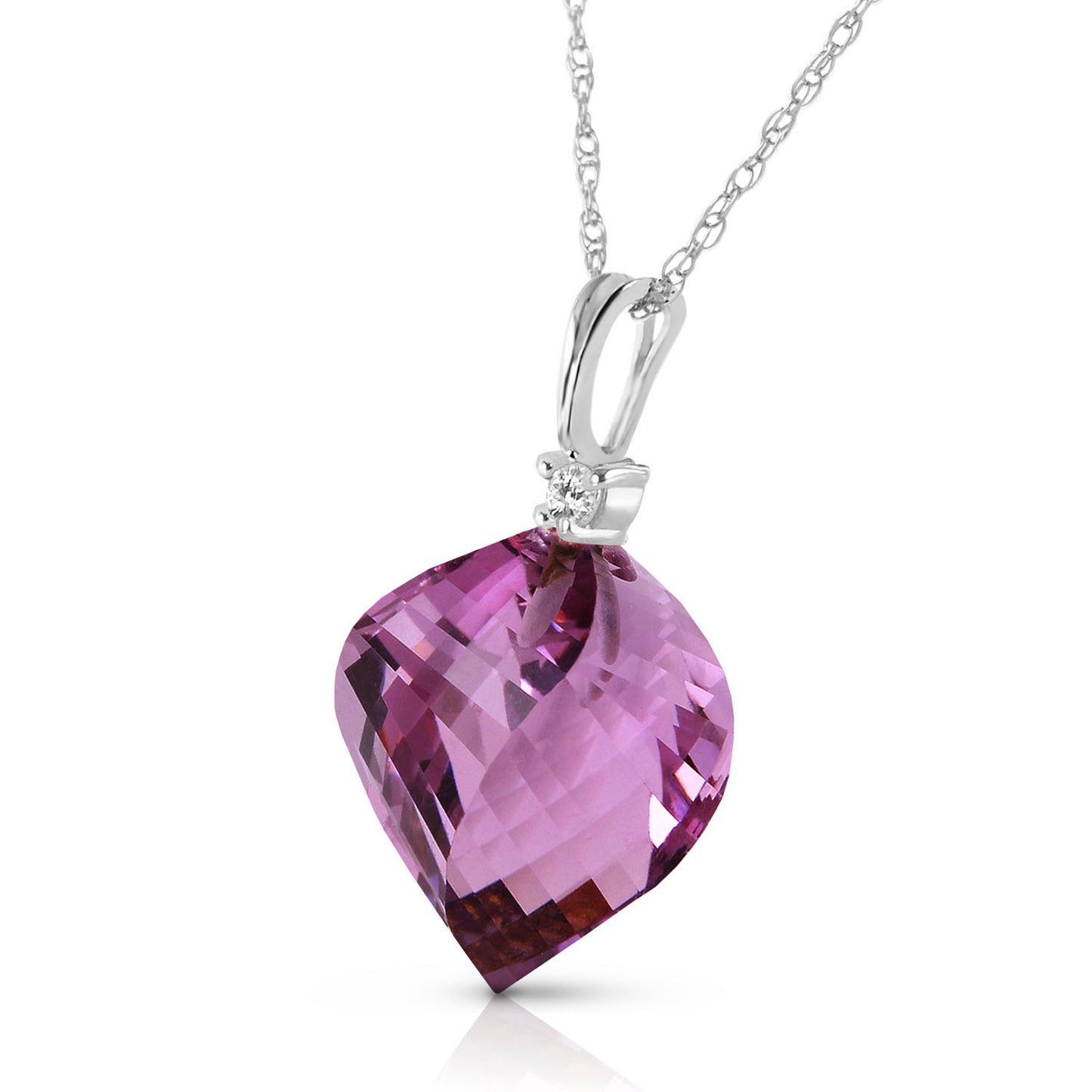 Moonlit Essence Amethyst & Diamond Necklace