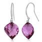 Moonlit Essence Purple Amethyst & Diamond Earrings