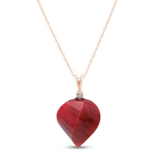 Moonlit Essence Ruby & Diamond Necklace