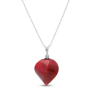 Moonlit Essence Ruby & Diamond Necklace
