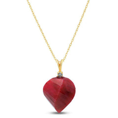 Moonlit Essence Ruby & Diamond Necklace