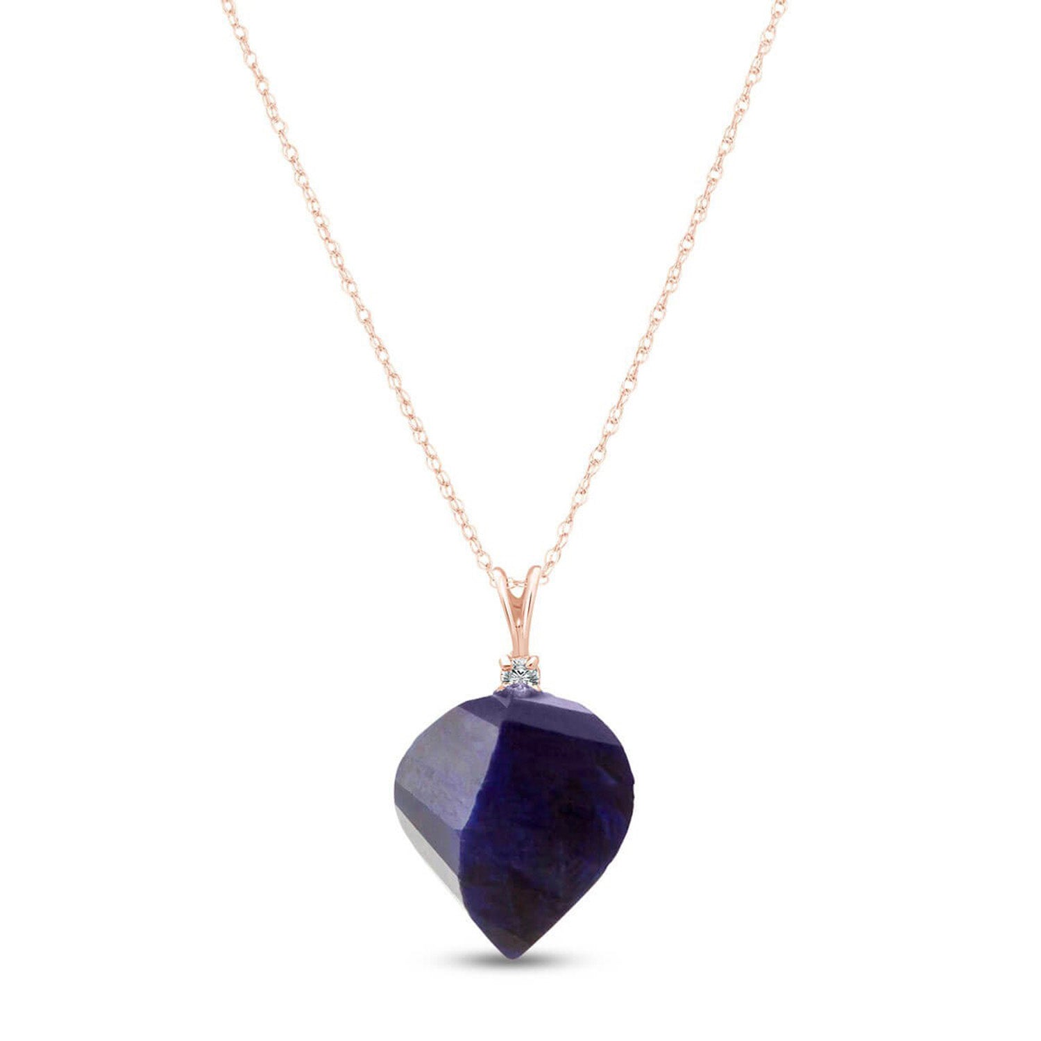 Moonlit Essence Sapphire & Diamond Necklace