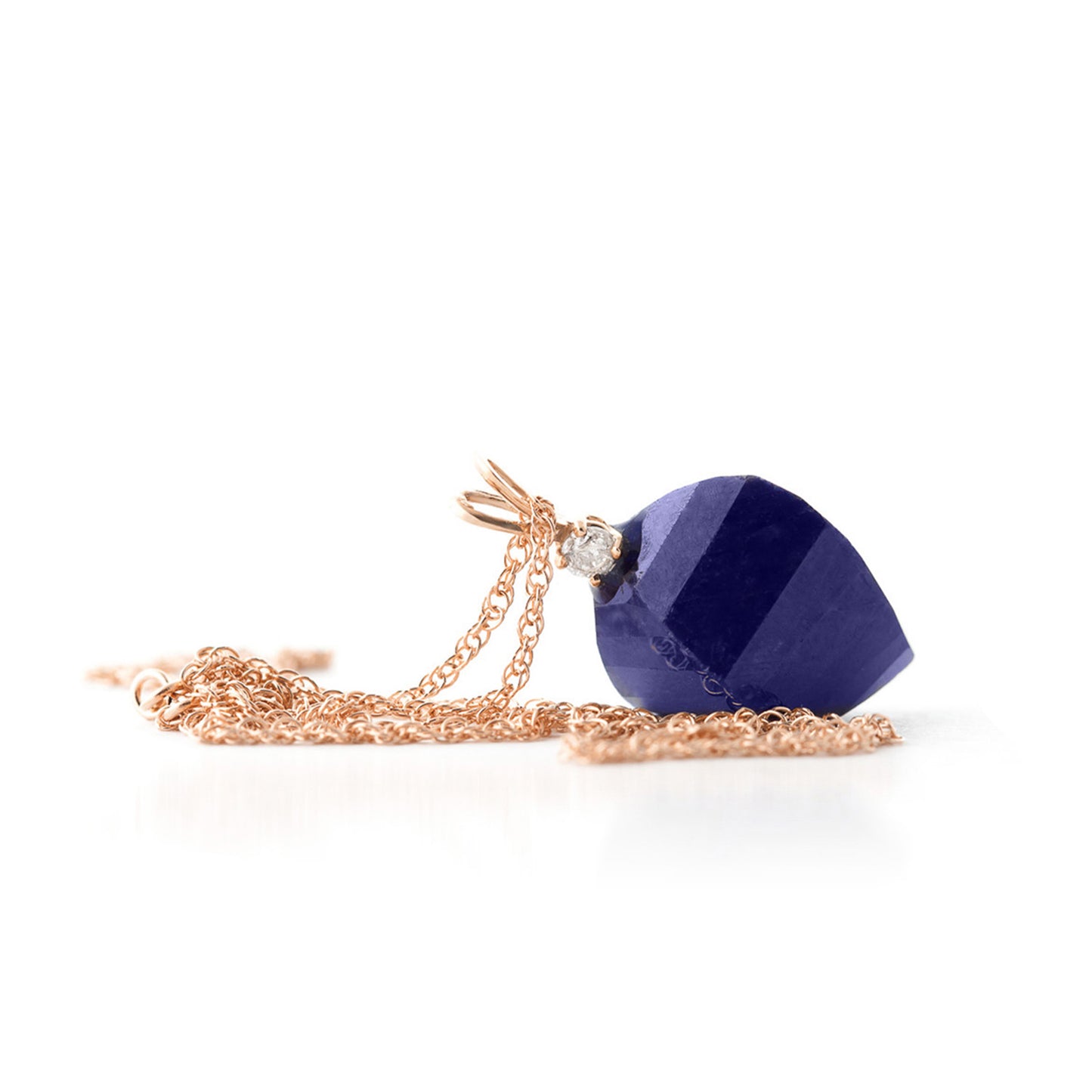 Moonlit Essence Sapphire & Diamond Necklace