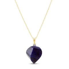 Moonlit Essence Sapphire & Diamond Necklace