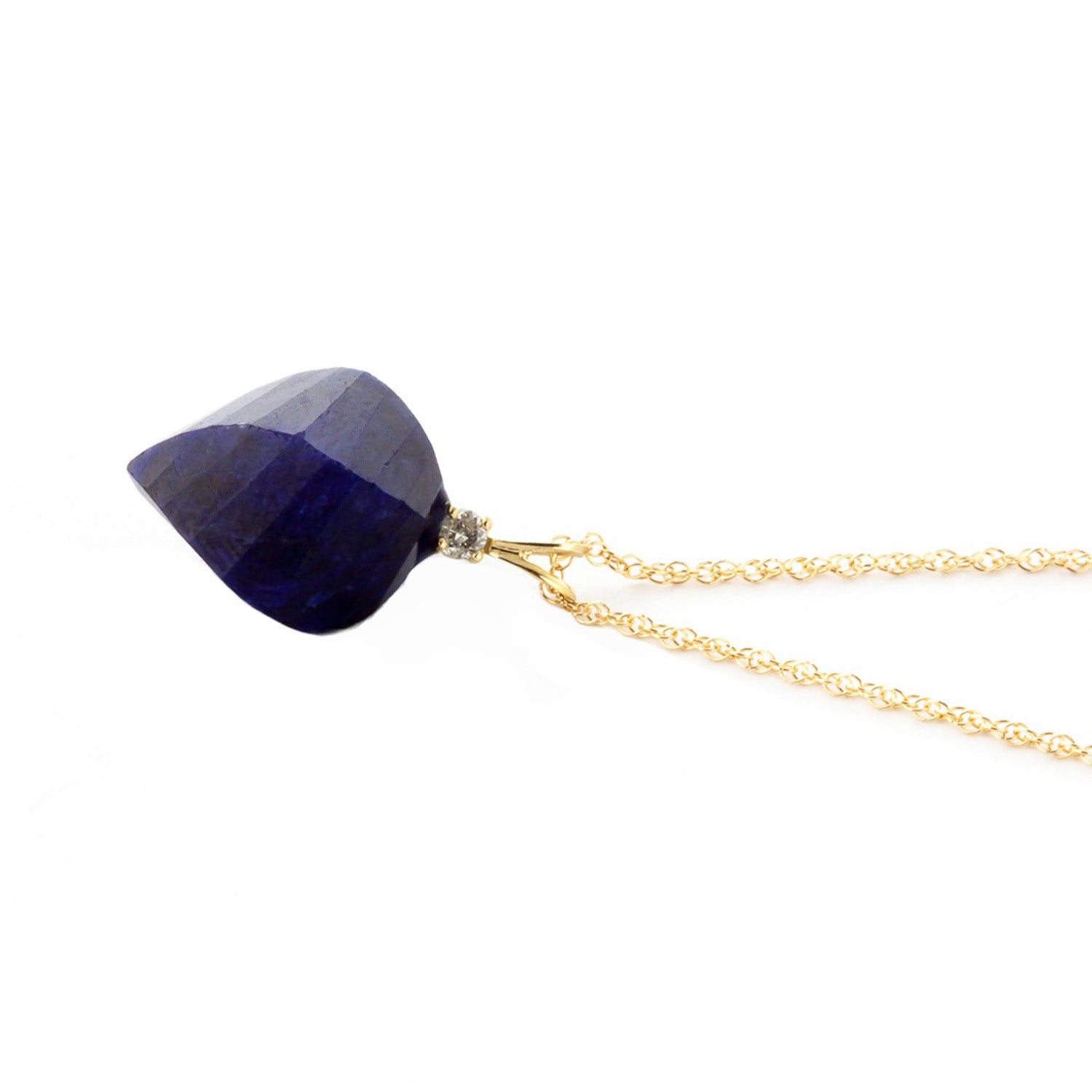 Moonlit Essence Sapphire & Diamond Necklace