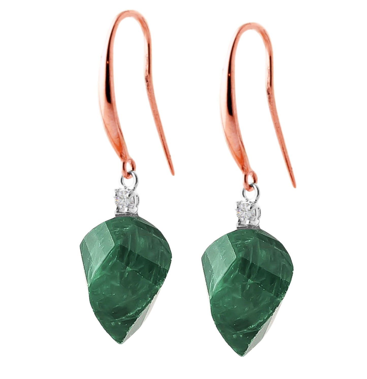 Moonlit Essence Emerald & Diamond Earrings