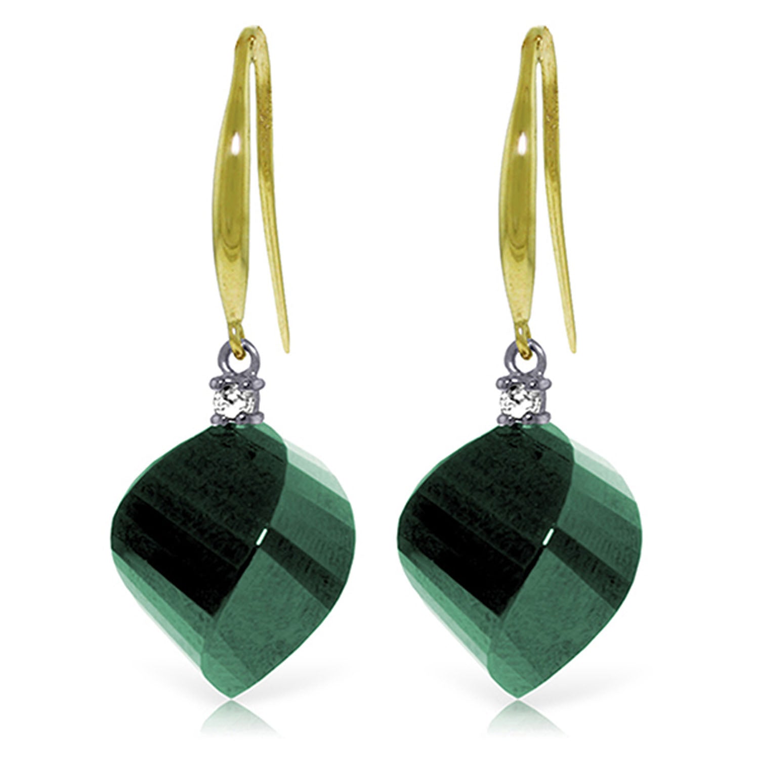Moonlit Essence Emerald & Diamond Earrings