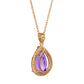 Hidden Light Purple Amethyst & Diamond Necklace