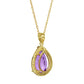 Hidden Light Purple Amethyst & Diamond Necklace